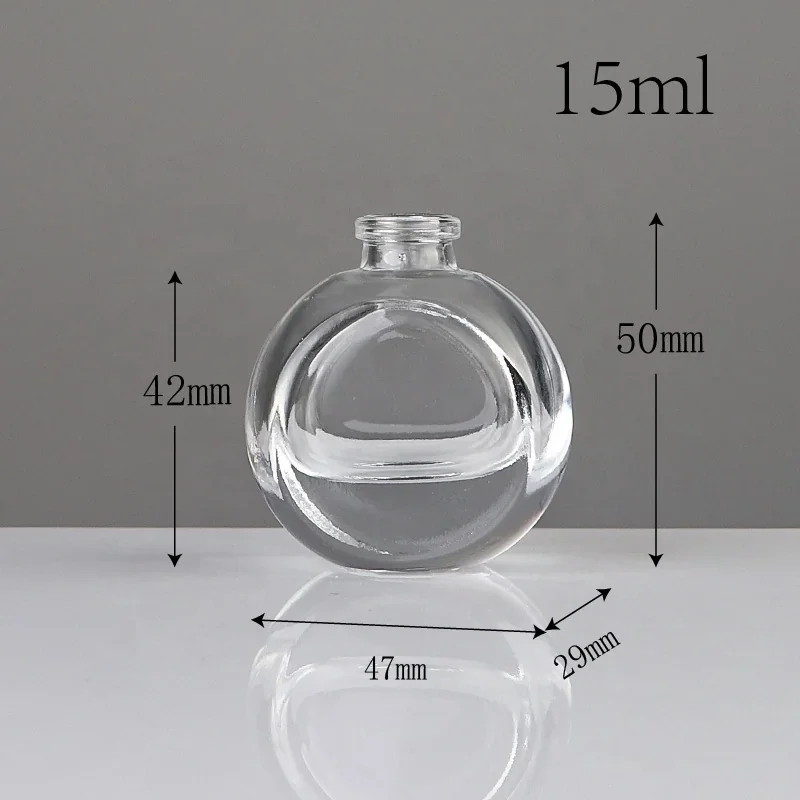 15 ml Spherical perfume bottle with faceted cap