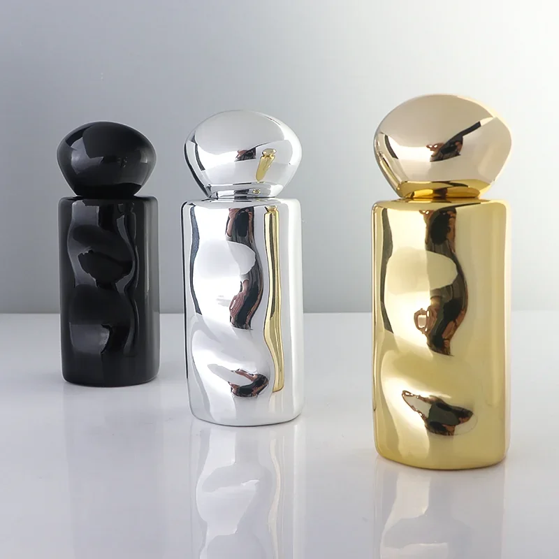 30 / 50 ml Sculpted perfume bottle with mirror-look finish